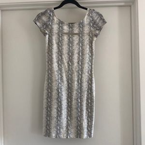Guess snake print bodycon mini dress